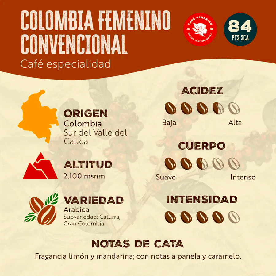 Femenino Colombia - 5 kilos - Granel Convencional